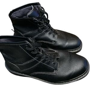 Doc Martens Black Pebble Grain Leather Boots